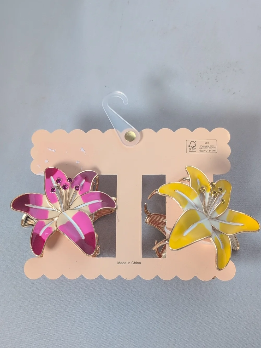 Sunday State Lilly Metal Hair Claw Clips Crystal Embellished